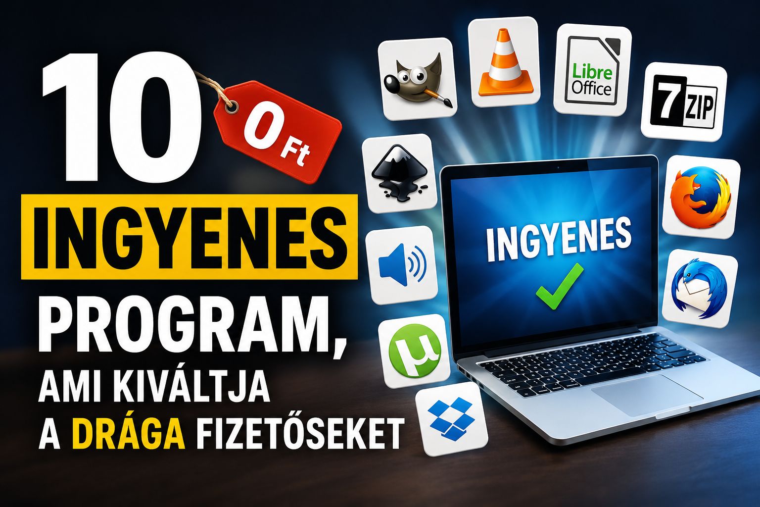 10 ingyenes program, ami kiváltja a drága fizetős szoftvereket 2026-ban
