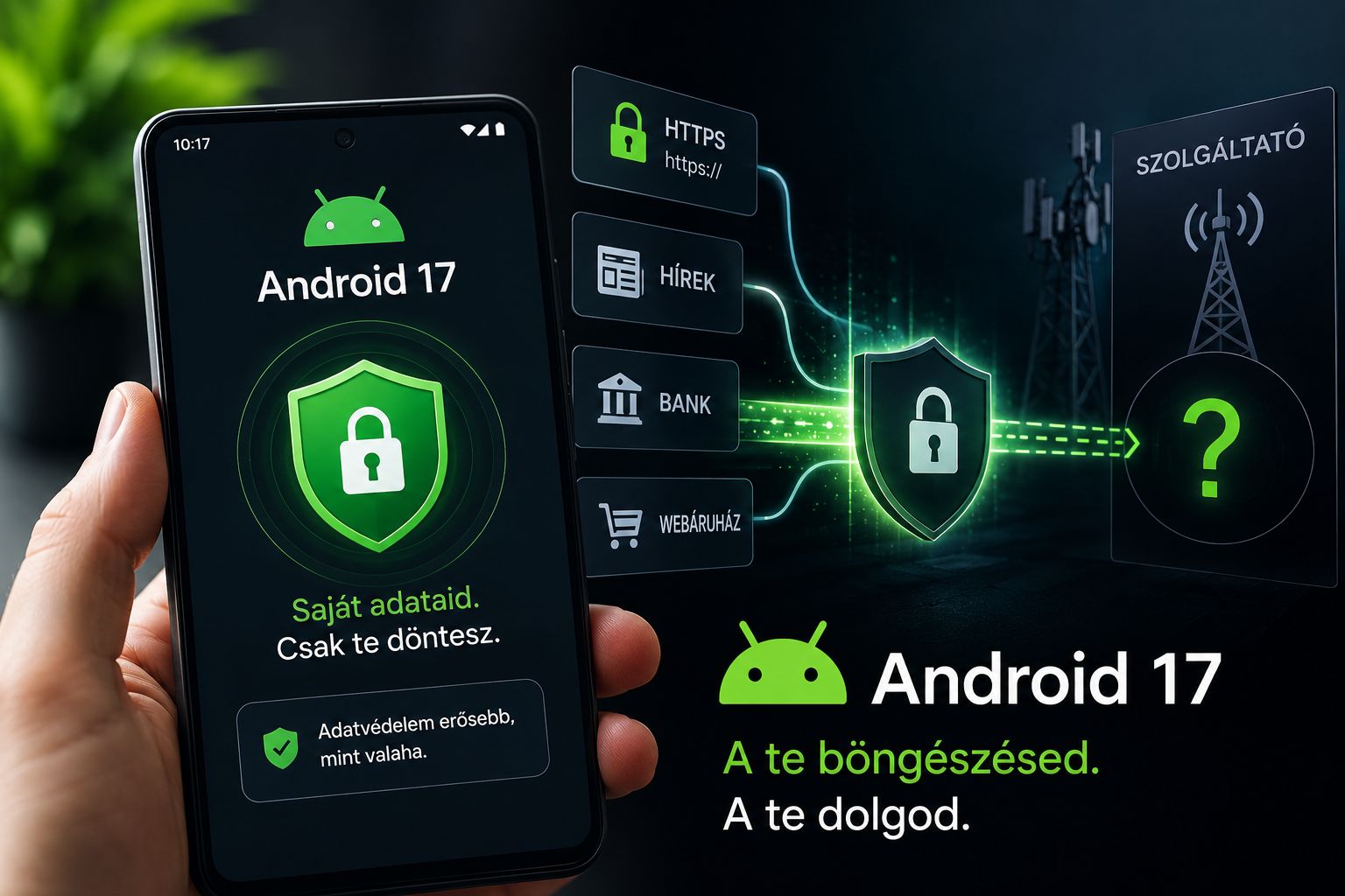 Android 17: eltűnik a szolgáltatód elől, hogy milyen oldalakra mész