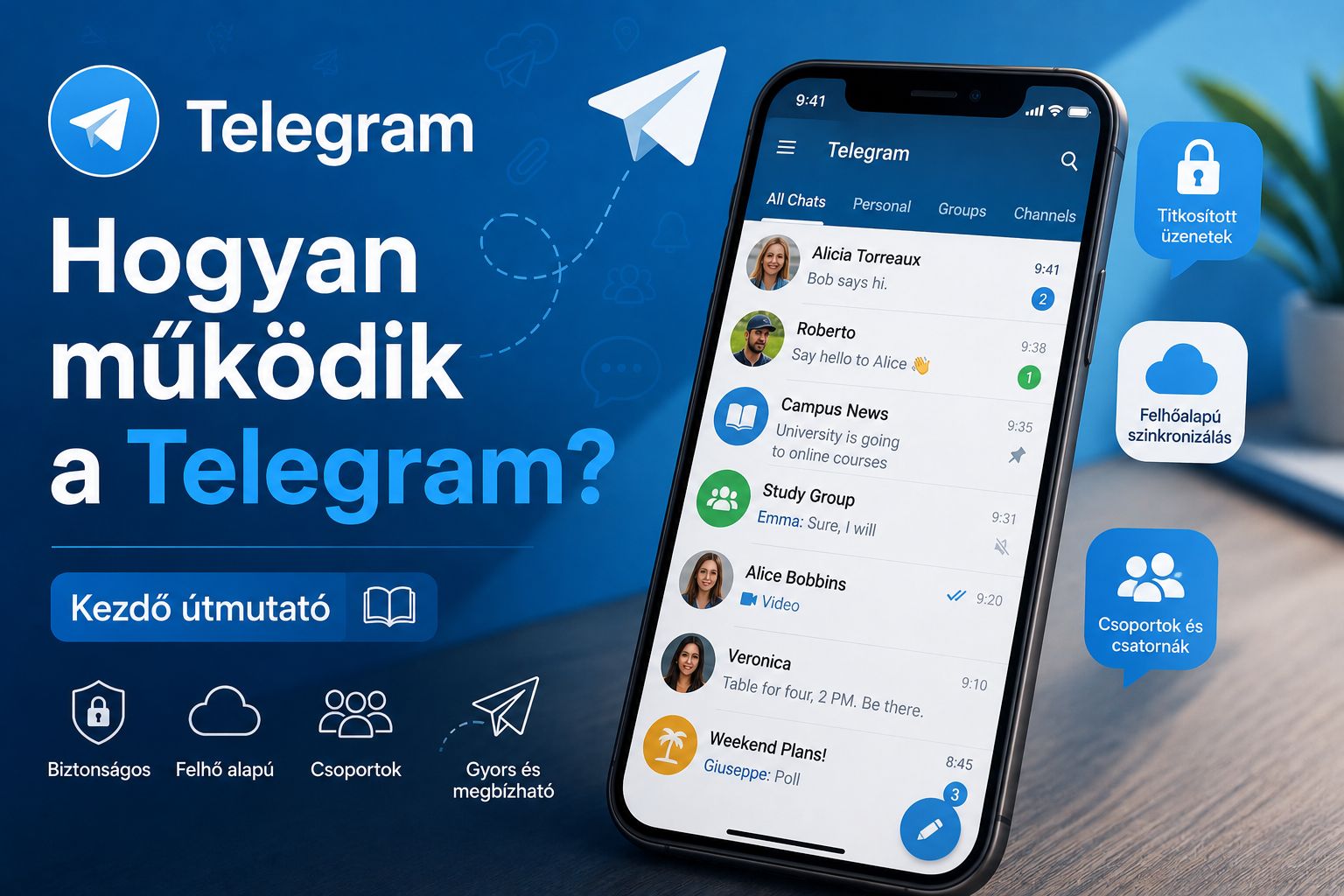 Hogyan működik a Telegram? Kezdő útmutató (2026)