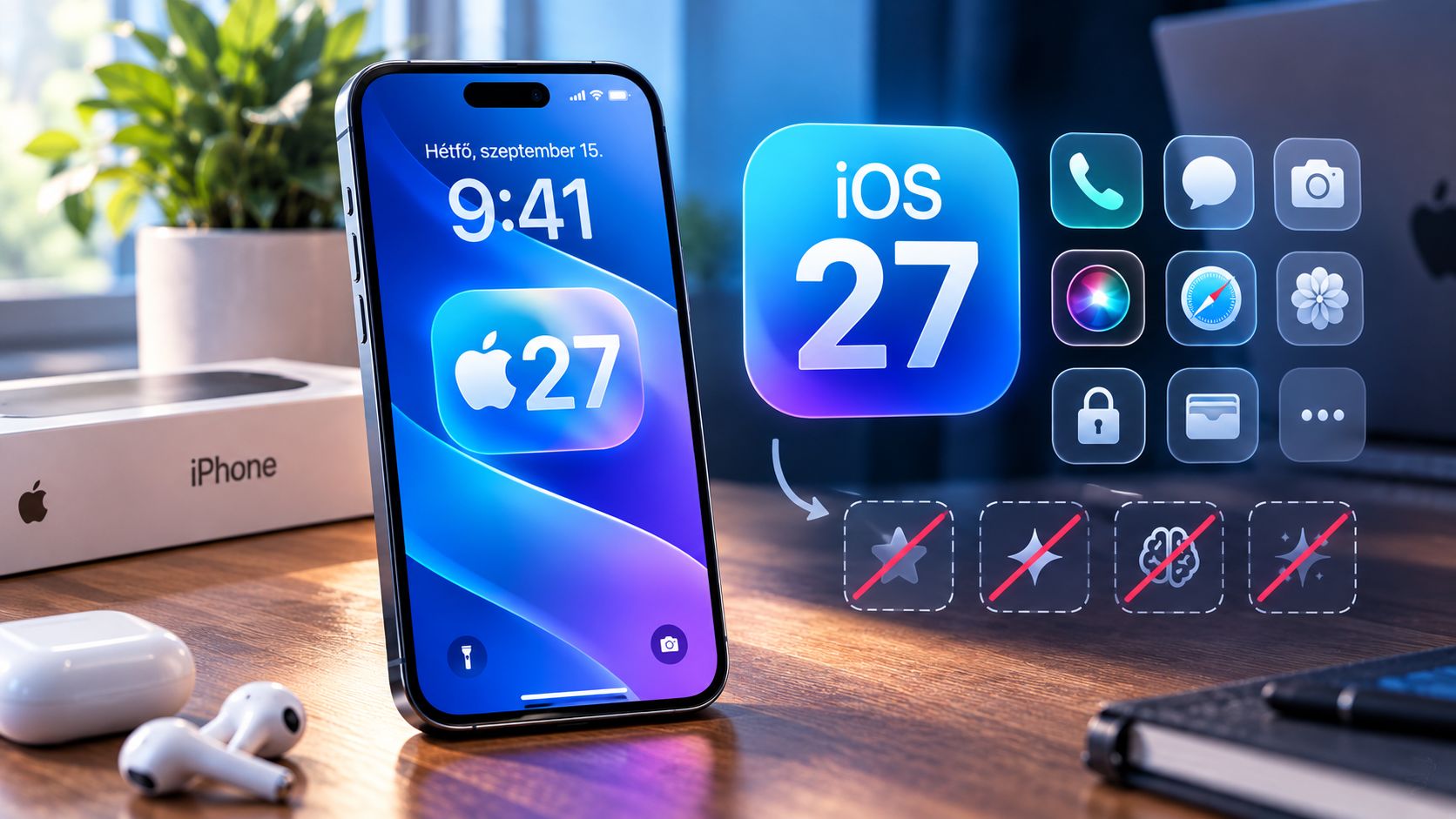 iOS 27 hétfőn: minden iPhone megkapja – az újdonságok nagy részét mégsem