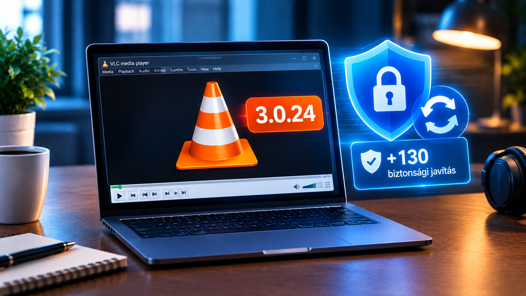 Megjelent a VLC 3.0.24: több mint 130 biztonsági javítás egyszerre