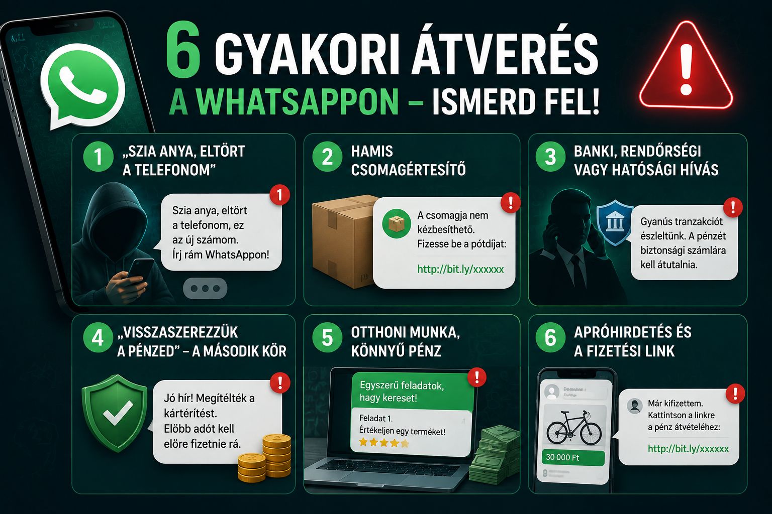 Új WhatsApp-funkció szűri az átveréseket – de addig is ezt a hat csalást ismerd fel