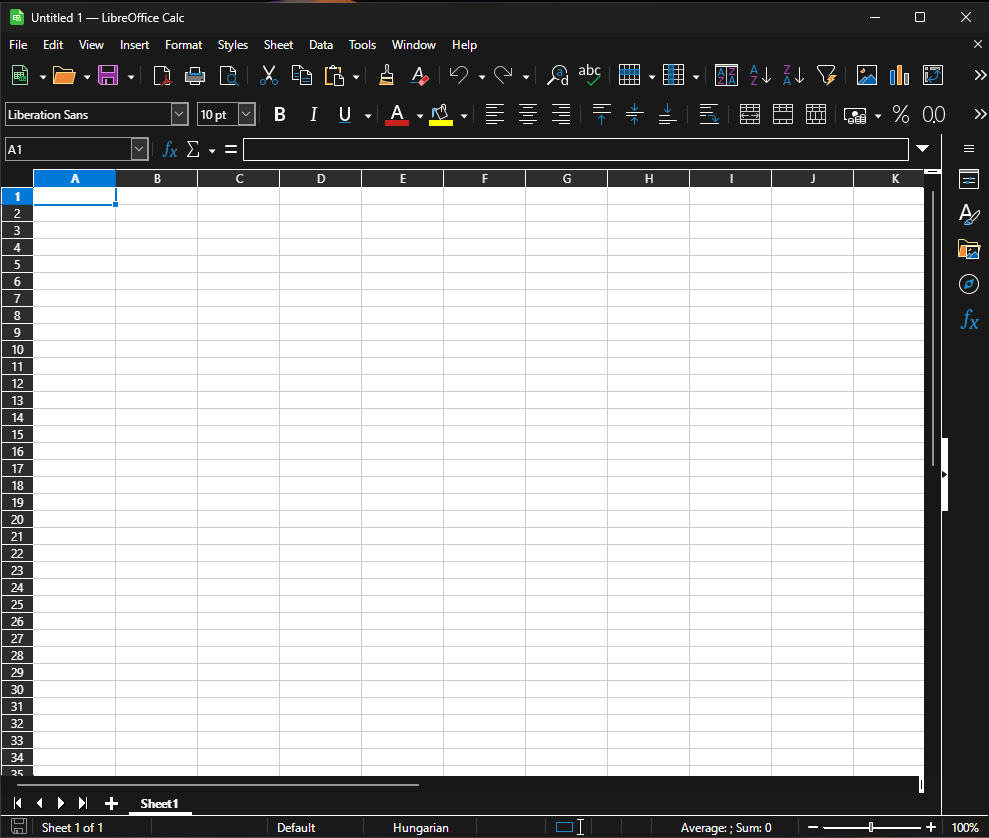 LibreOffice calc