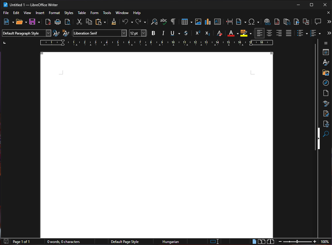 Libreoffice writer