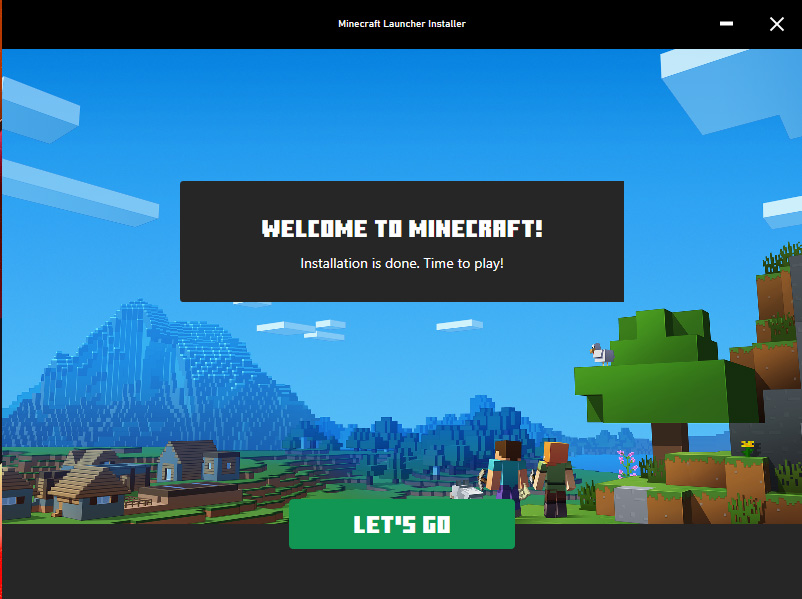 Minecraft üdvözlő