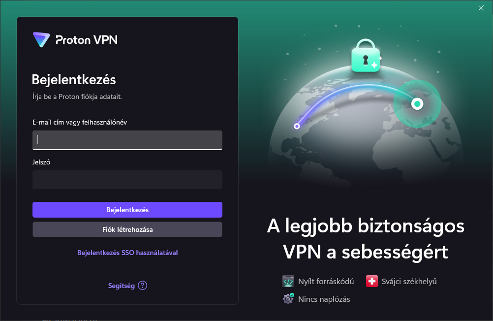 ProtonVPN indítás