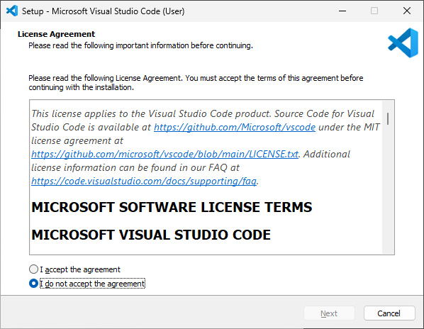 VS Code telepítése