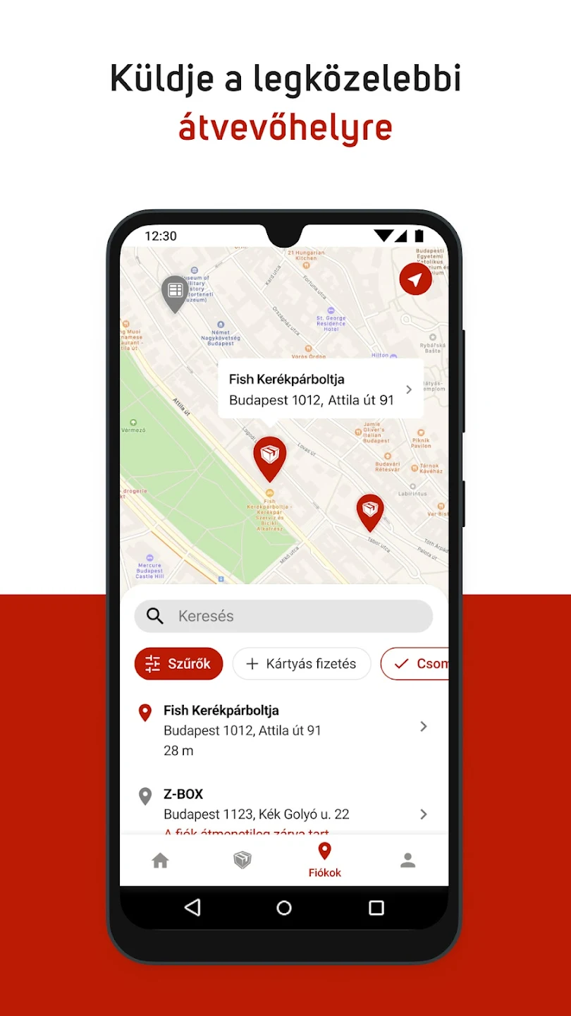 Packeta mobil alkalmazás