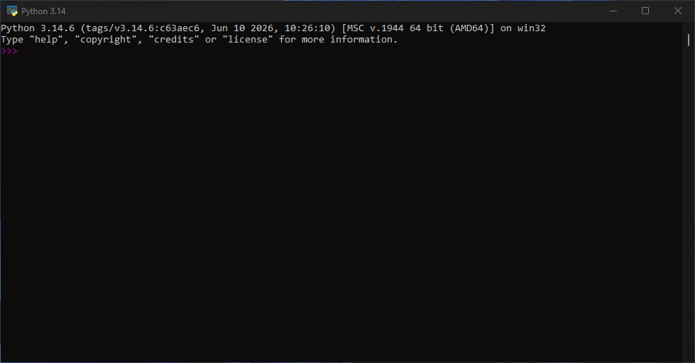 Python console