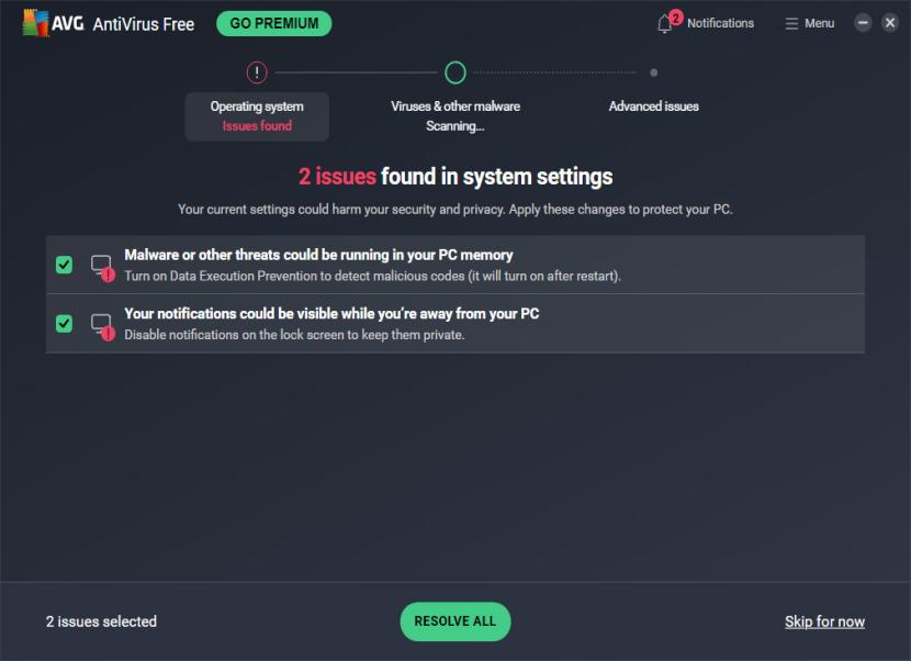 AVG Antivirus Free találati lista