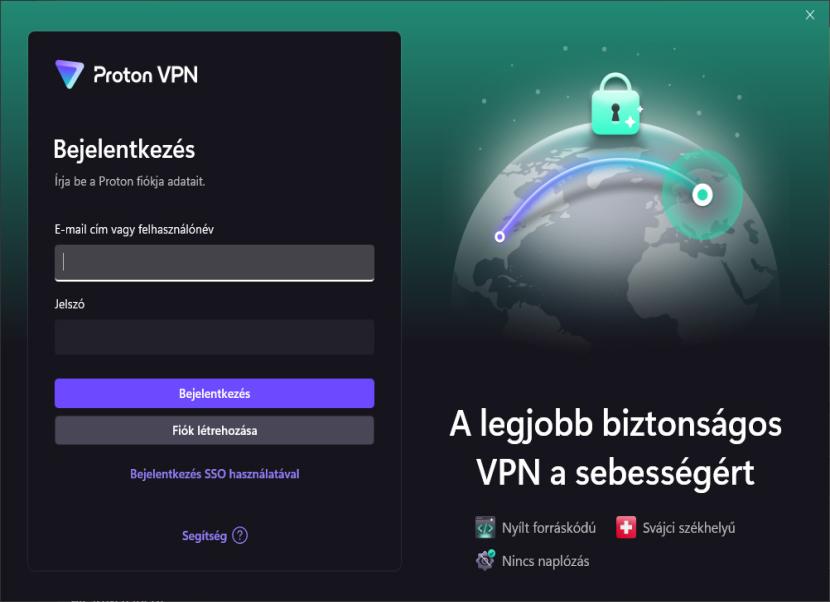 ProtonVPN indítás