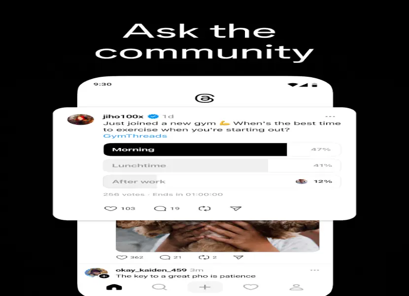 Threads mobil alkalmazás