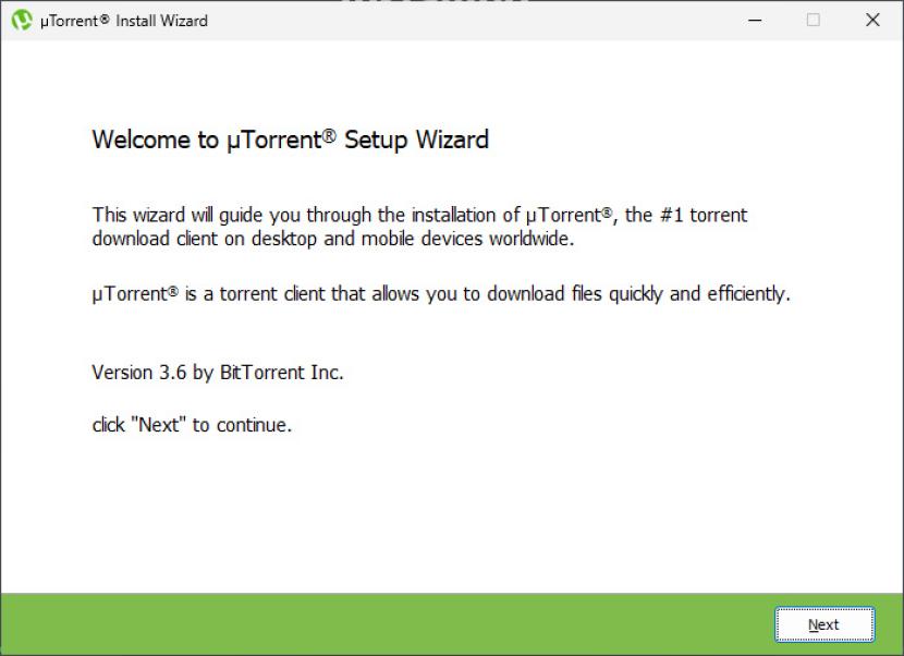 uTorrent telepítése
