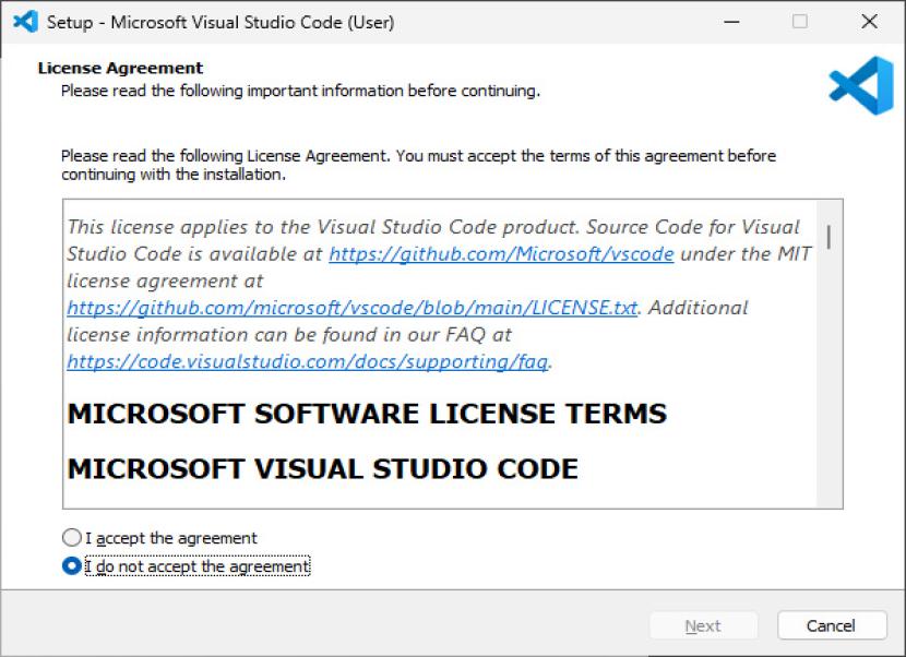 VS Code telepítése