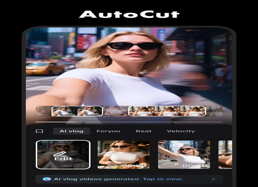 CapCut mobil alkalmazás