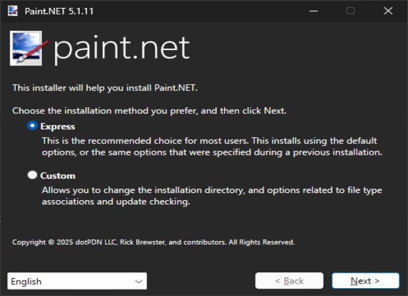 Paint.net telepítése