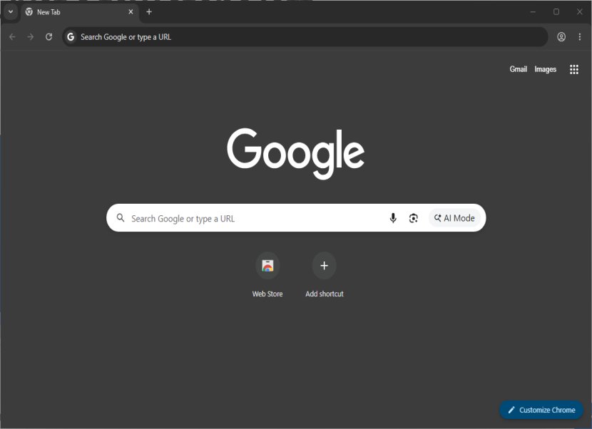 Chrome nyitóképernyő