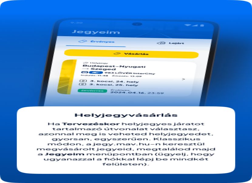 MÁV+ alkalmazás