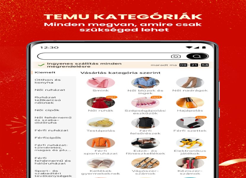 Temu alkalmazás
