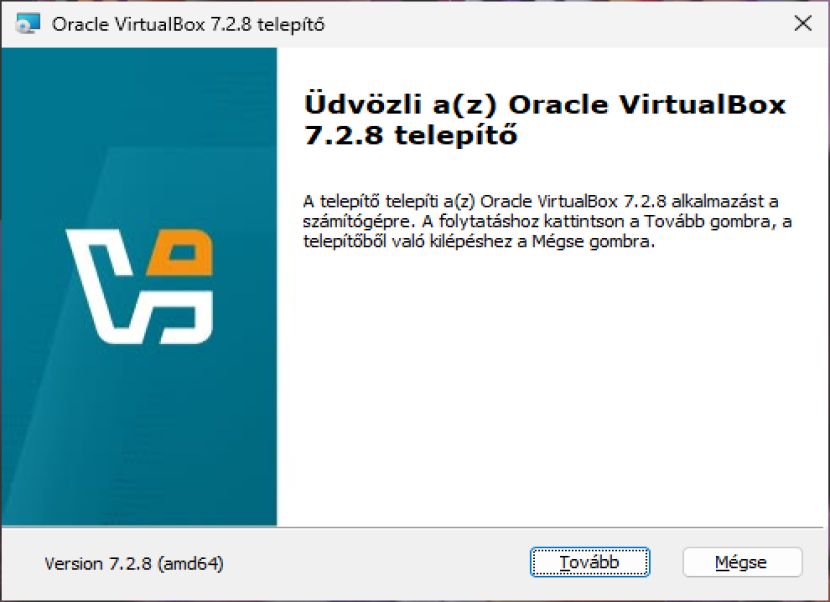 Virtualbox telepítő
