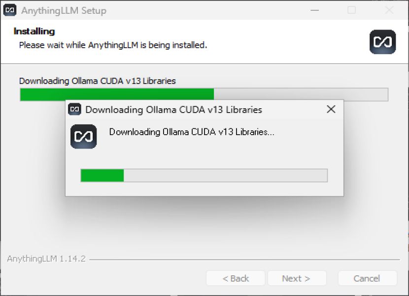 AnythingLLM downloading