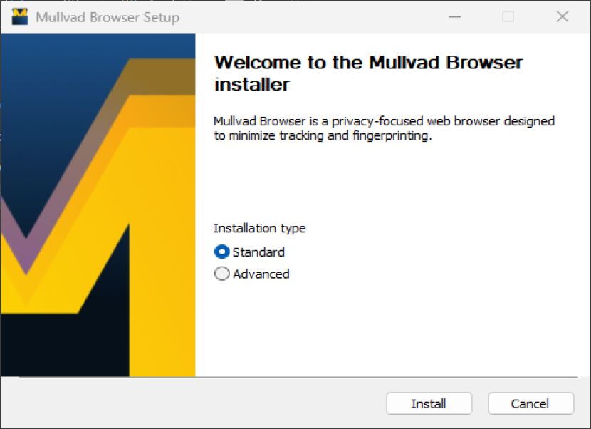 Mullvad Browser telepítés