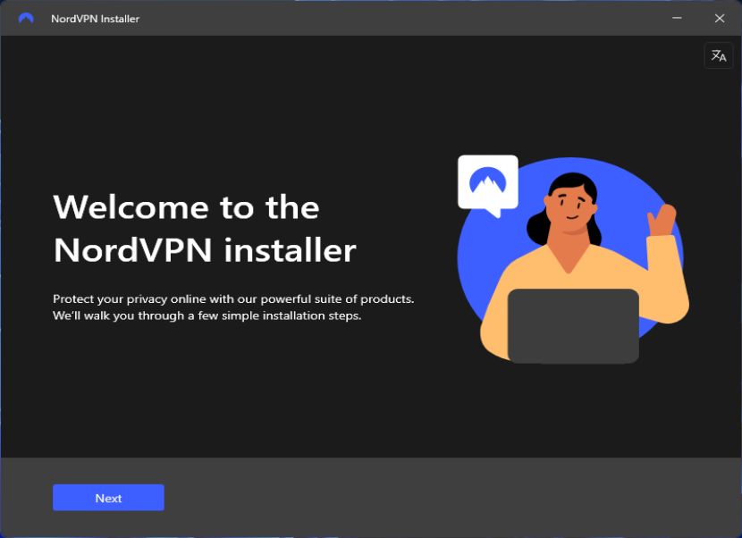 NordVPN telepítés