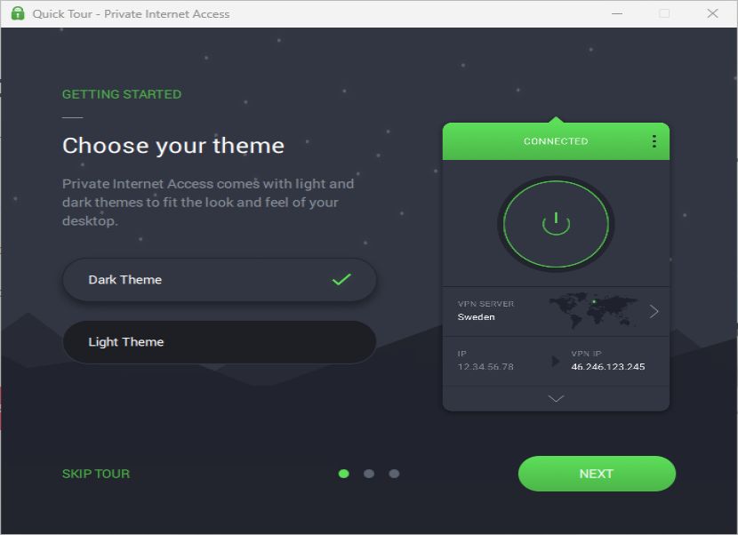 Private Internet Access tour 1