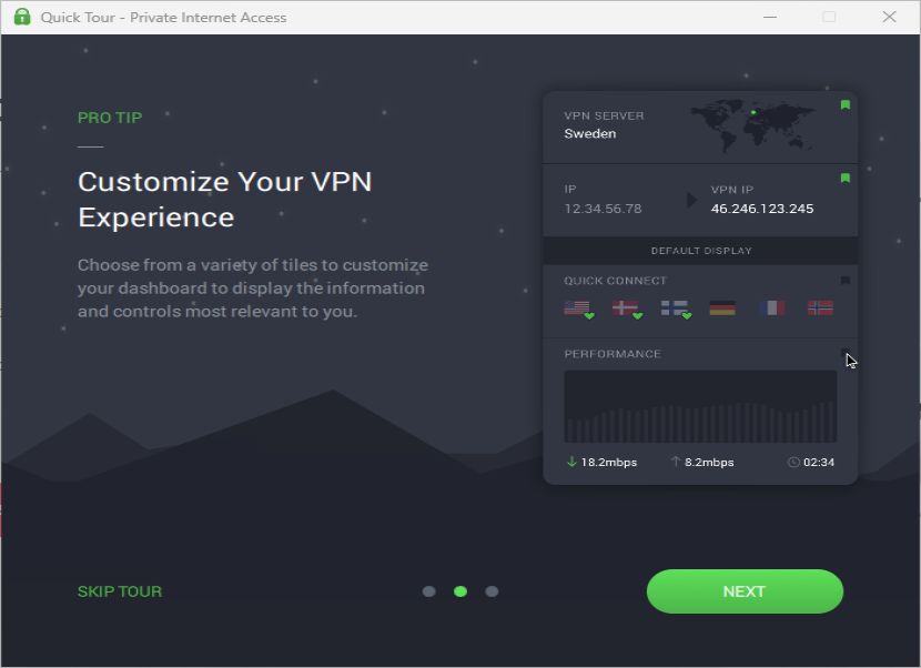 Private Internet Access tour 2