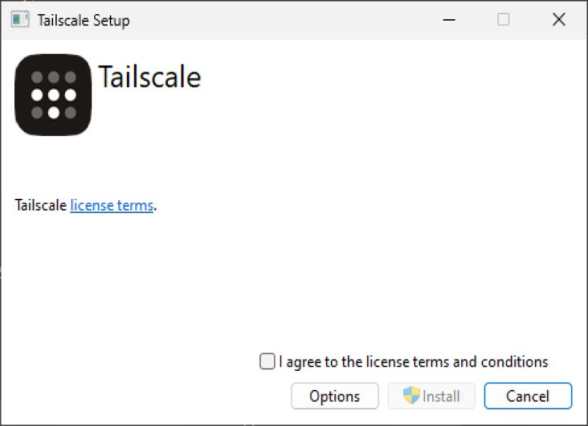Tailscale telepítés