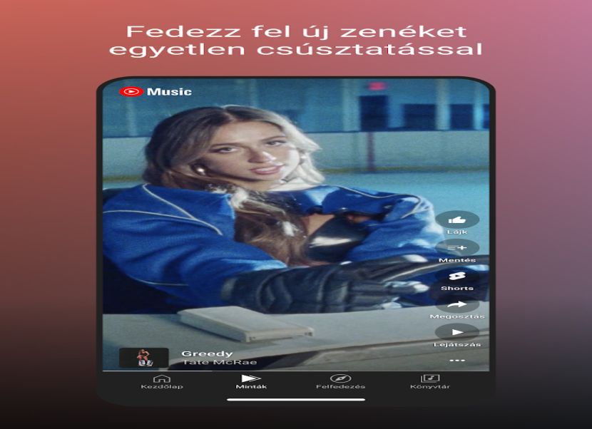 Youtube Music választó 2