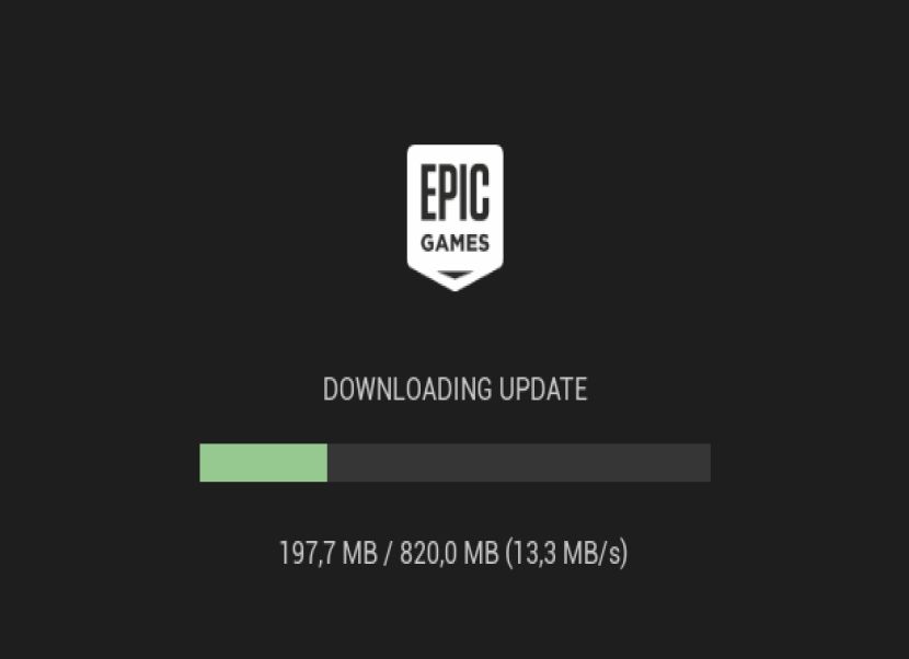 Epic Games Launcher frissíés