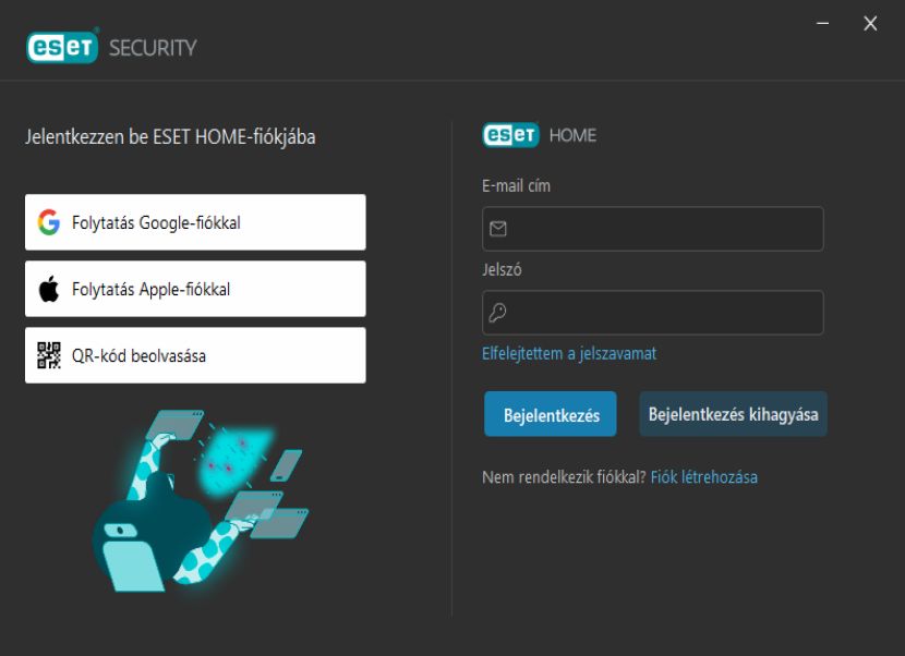 ESET HOME Security bejelentkezés