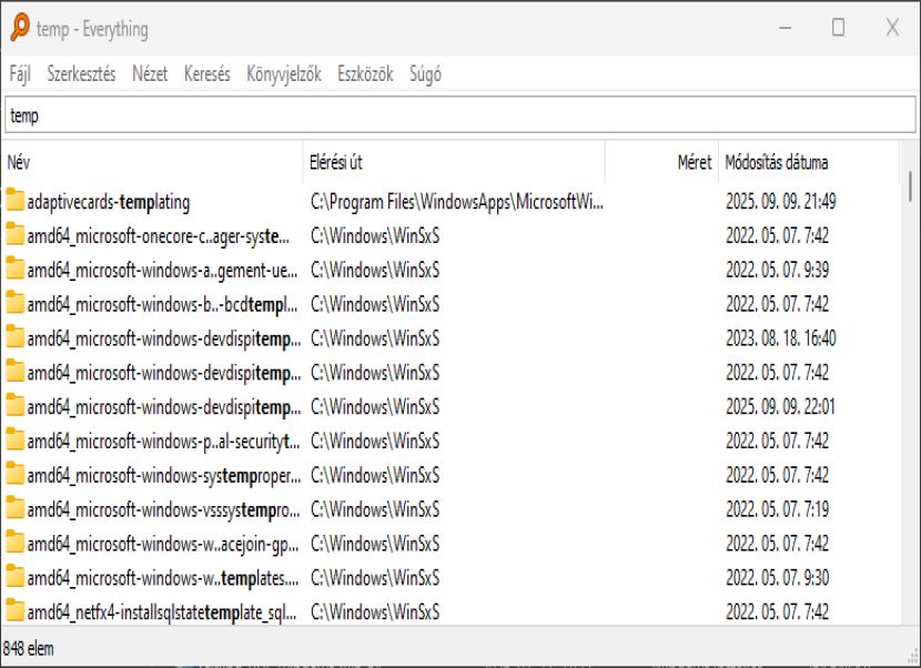 Everything nyitóképernyő