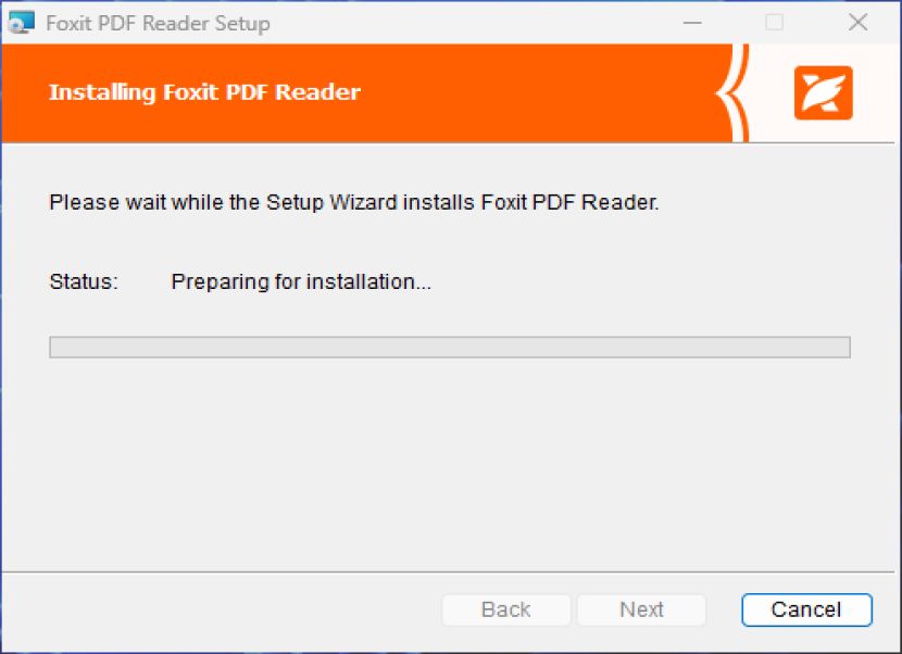 Foxit PDF Reader telepítés 2