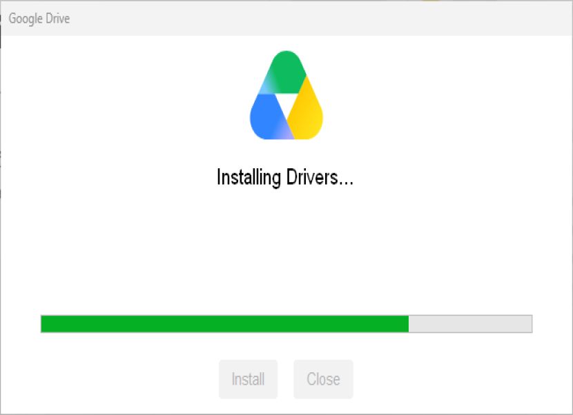 Google Drive telepíés