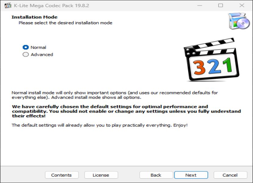 K-Lite Codec Pack telepítés 1