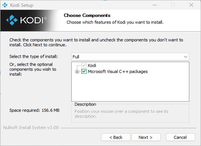Kodi komponensek