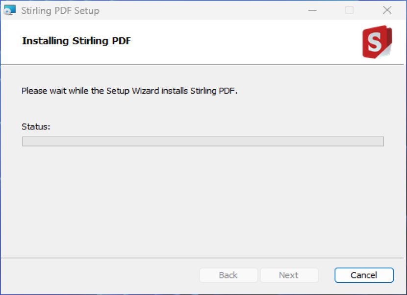 Stirling PDF telepítés 2