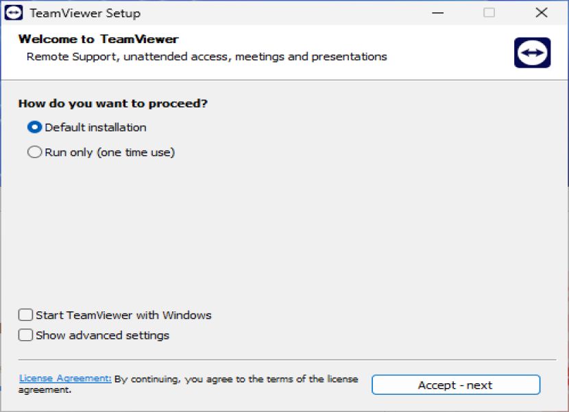 TeamViewer telepítés