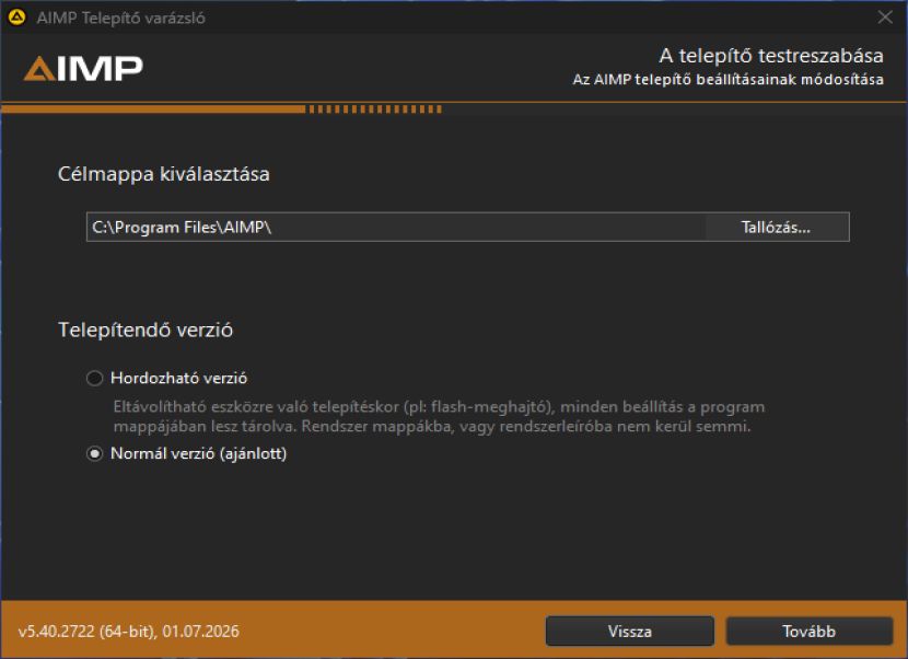AIMP verzió