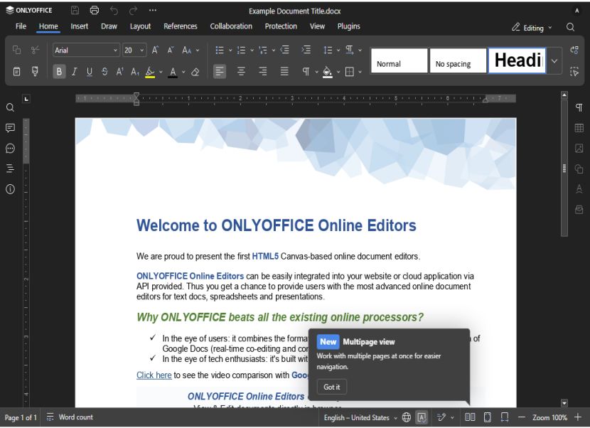 ONLYOFFICE docx