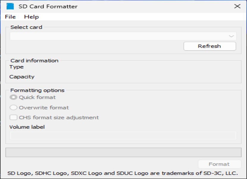 SD Memory Card Formatter