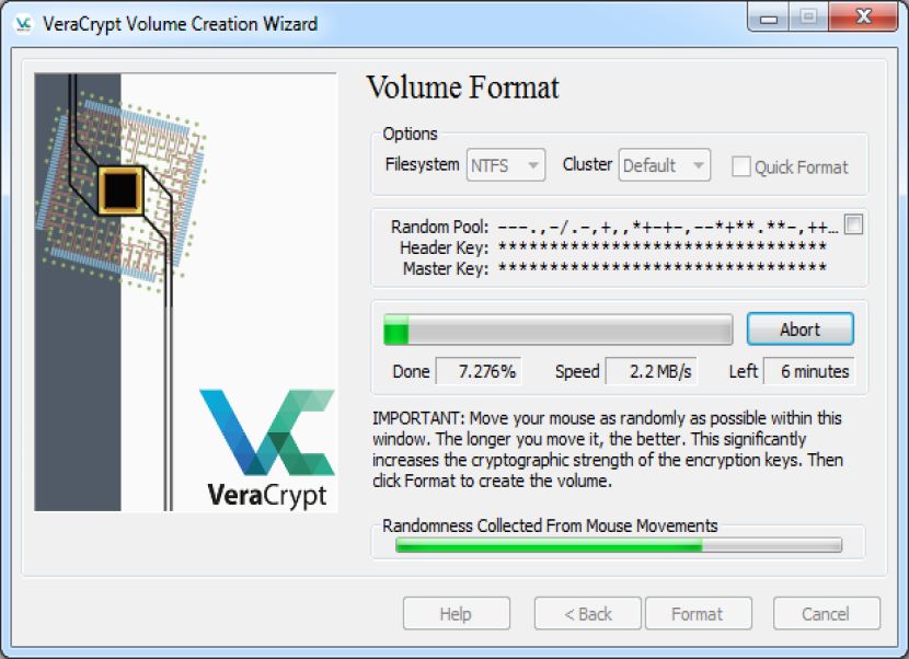 VeraCrypt volume format