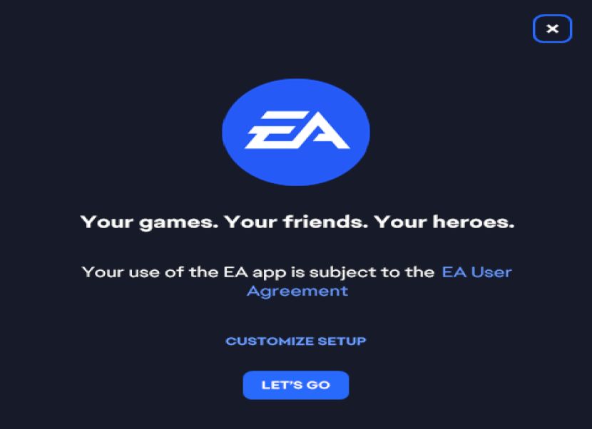 EA App telepítés
