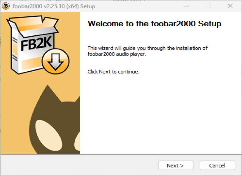 foobar2000 telepítés