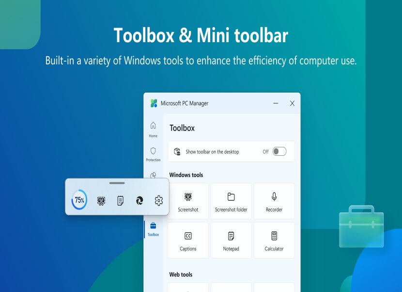 Microsoft PC Manager Toolbox