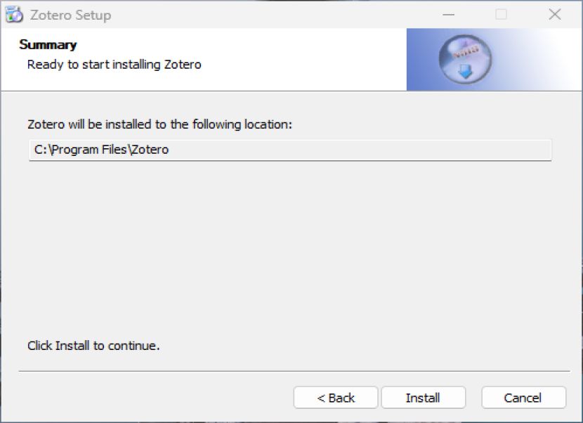 Zotero telepítés