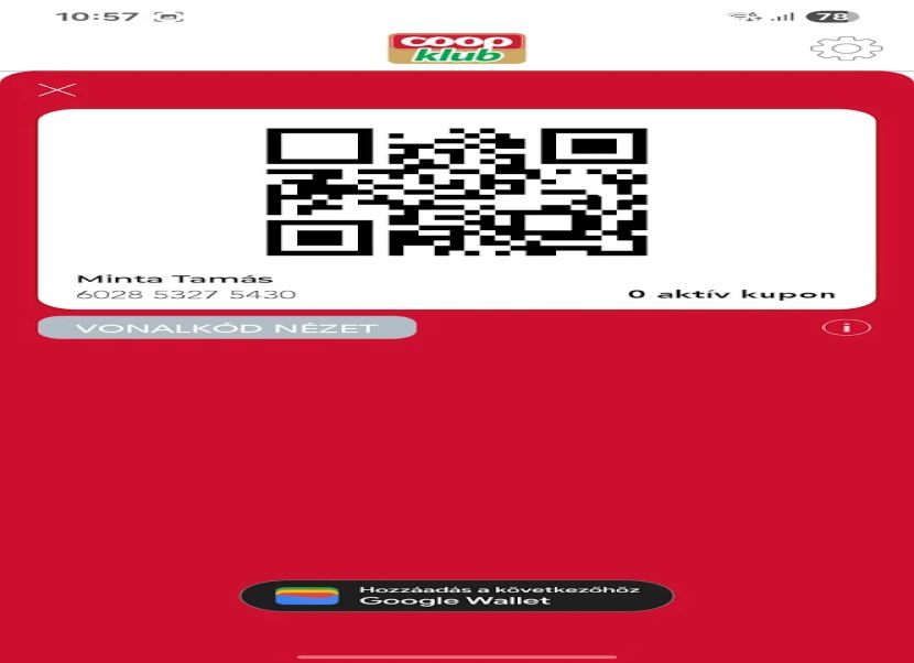 Coop Klub applikáció 5