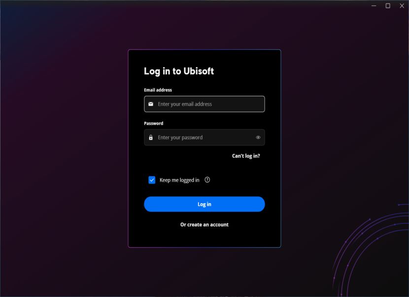 Ubisoft Connect bejelentkezés